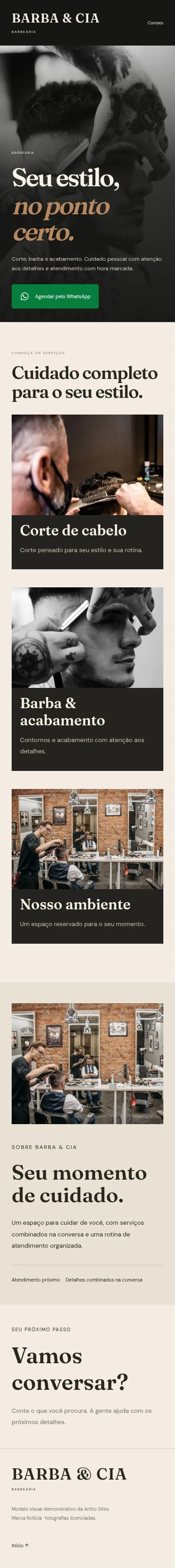 Barbería — Móvil