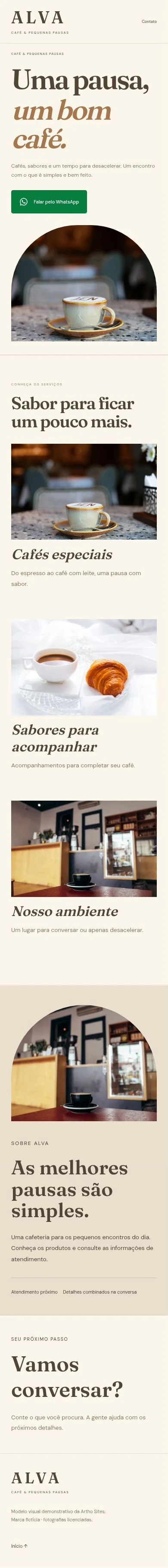 Cafetería — Móvil